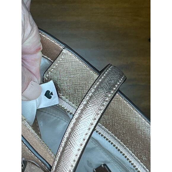 Kate Spade New York Glimmer Tinsel Tote in Rose Pink - Picture 13 of 14